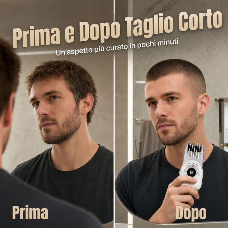 Rifinitore per capelli elettrico senza filo per uomo