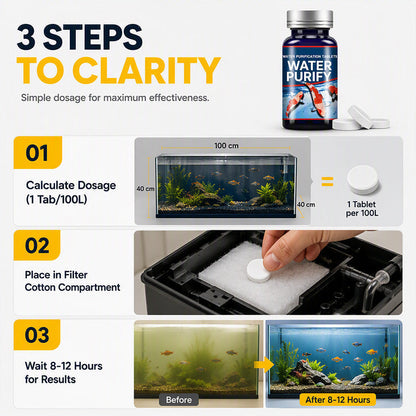Compresse per la purificazione dell'acqua di acquario professionali