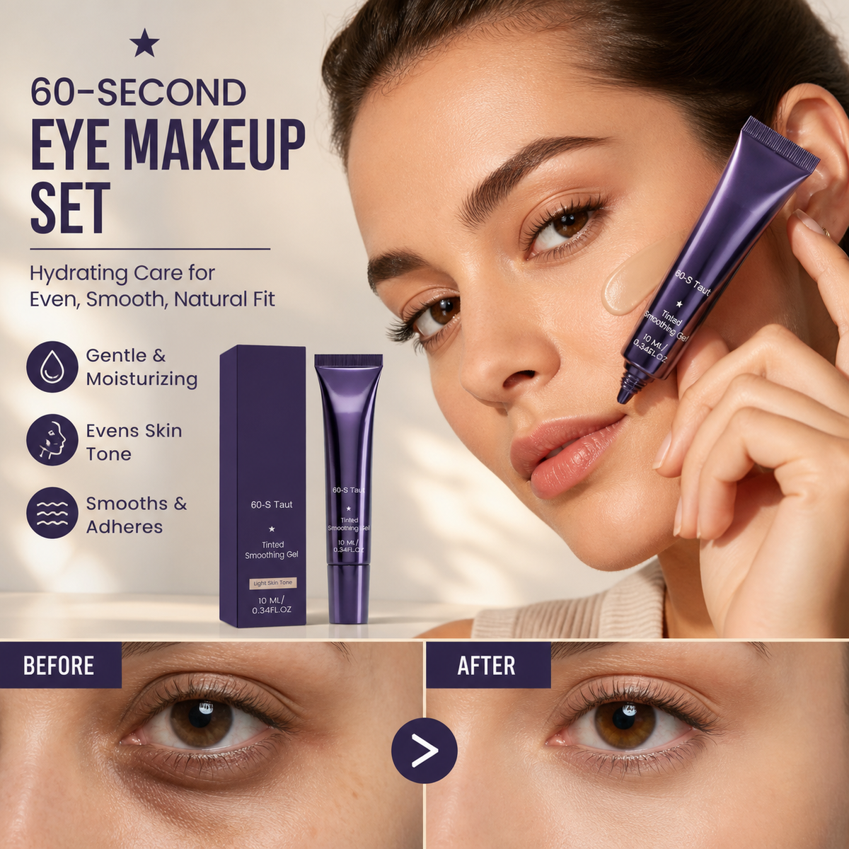 💰 Grandi risparmi - ACQUISTA 1 RICEVI 1 GRATIS🔥Set trucco occhi 60 secondi – Gel occhi rassodante colorato per gonfiori e borse sotto gli occhi