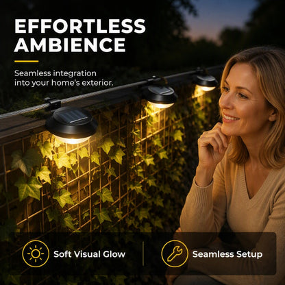 🌞 2+1 GRATIS! Lampada LED solare impermeabile per grondaie e pareti 🌞💡
