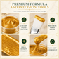 Pasta riparativa metallizzata dorata per rifiniture, con pennello