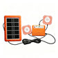 Sistema di alimentazione solare portatile con 2 luci LED
