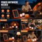 Sistema di alimentazione solare portatile con 2 luci LED
