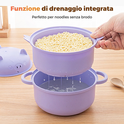 Set di ciotole per ramen creativo e adatto al microonde
