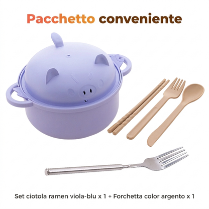 Set di ciotole per ramen creativo e adatto al microonde