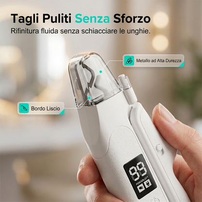 Tosatrice per unghie per animali domestici ricaricabile con luce LED