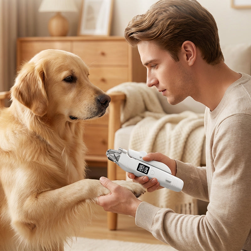 Tosatrice per unghie per animali domestici ricaricabile con luce LED