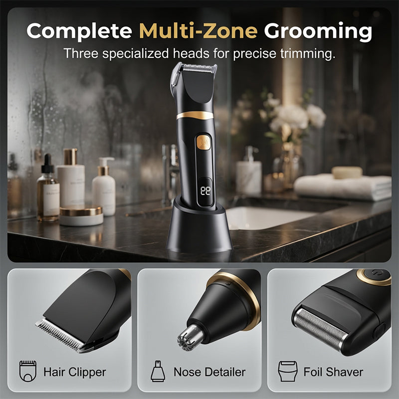 ✂️ Kit elettrico 3 in 1 per la cura della persona | Ricaricabile via USB