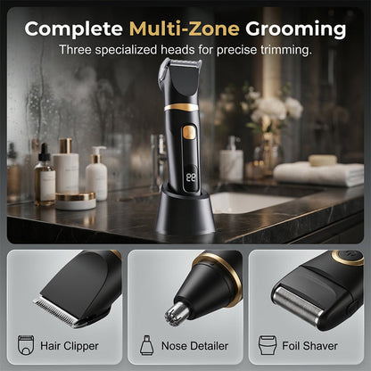 ✂️ Kit elettrico 3 in 1 per la cura della persona | Ricaricabile via USB