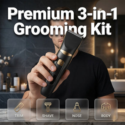 ✂️ Kit elettrico 3 in 1 per la cura della persona | Ricaricabile via USB