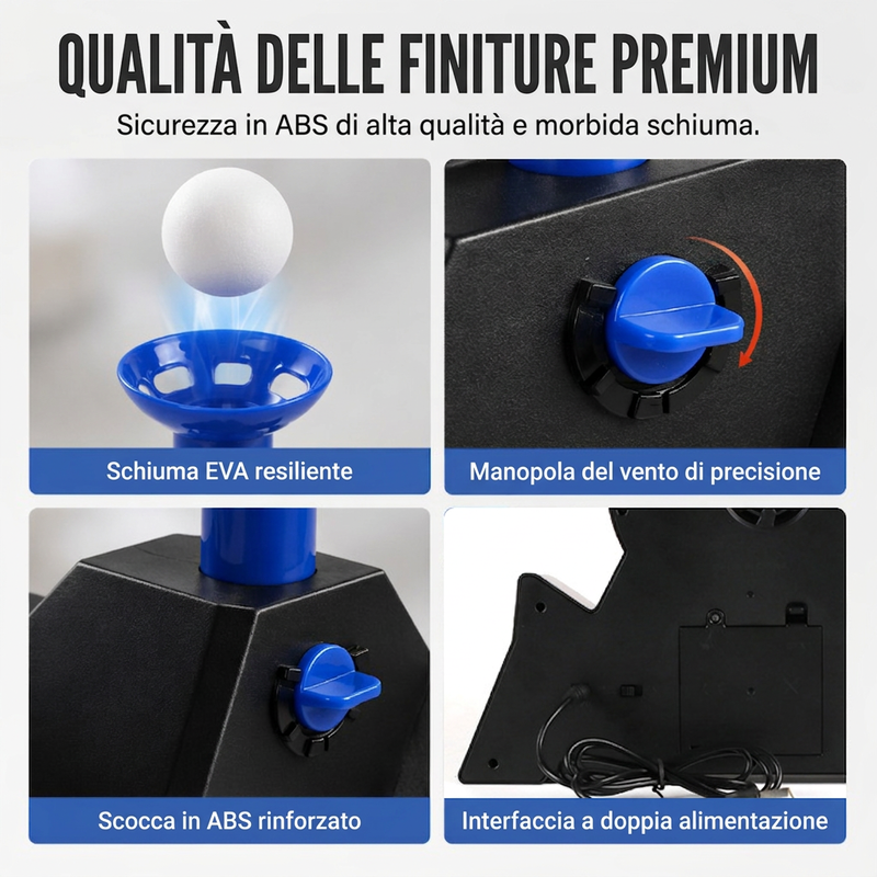 Giocattolo bersaglio per tiri con pallina fluttuante elettrica con alimentazione USB