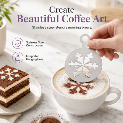Stencil per decorazione di latte macchiato in acciaio inossidabile