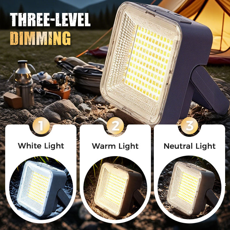 🏕️Lampada solare da campeggio impermeabile, ricarica senza cavi 💡