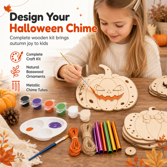 ⏳Sconto del 50% per tempo limitato⏰Kit fai-da-te zucca di legno per Halloween