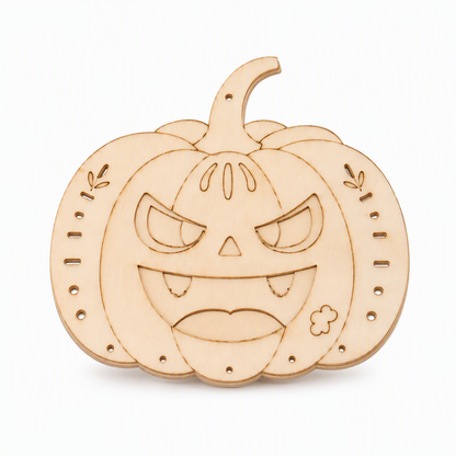⏳Sconto del 50% per tempo limitato⏰Kit fai-da-te zucca di legno per Halloween