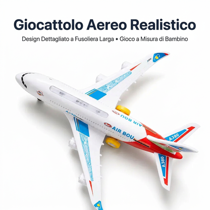 ✈️ Modello di aeroplano elettrico con suoni e luci LED