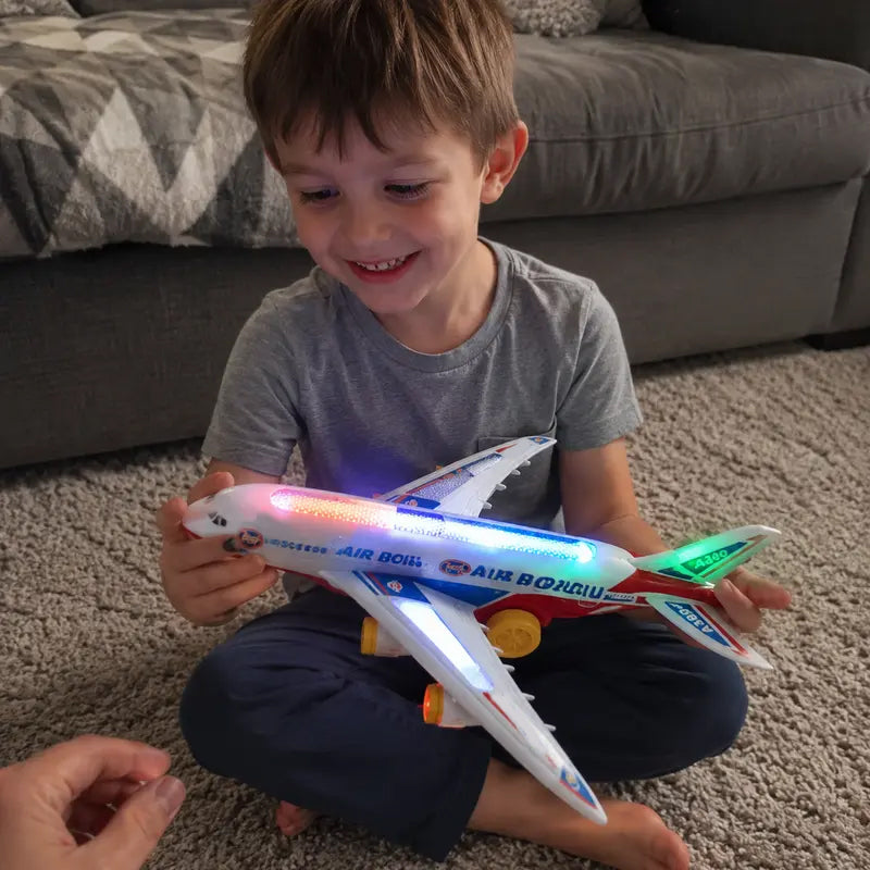 ✈️ Modello di aeroplano elettrico con suoni e luci LED