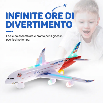 ✈️ Modello di aeroplano elettrico con suoni e luci LED