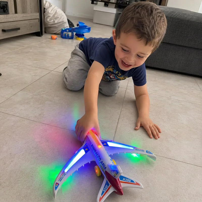 ✈️ Modello di aeroplano elettrico con suoni e luci LED