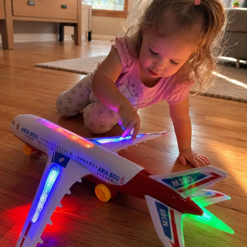 ✈️ Modello di aeroplano elettrico con suoni e luci LED