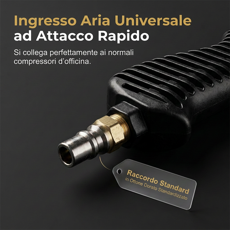 Pistola sabbiatrice pneumatica portatile
