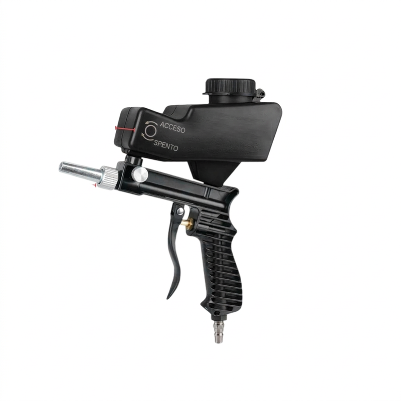 Pistola sabbiatrice pneumatica portatile