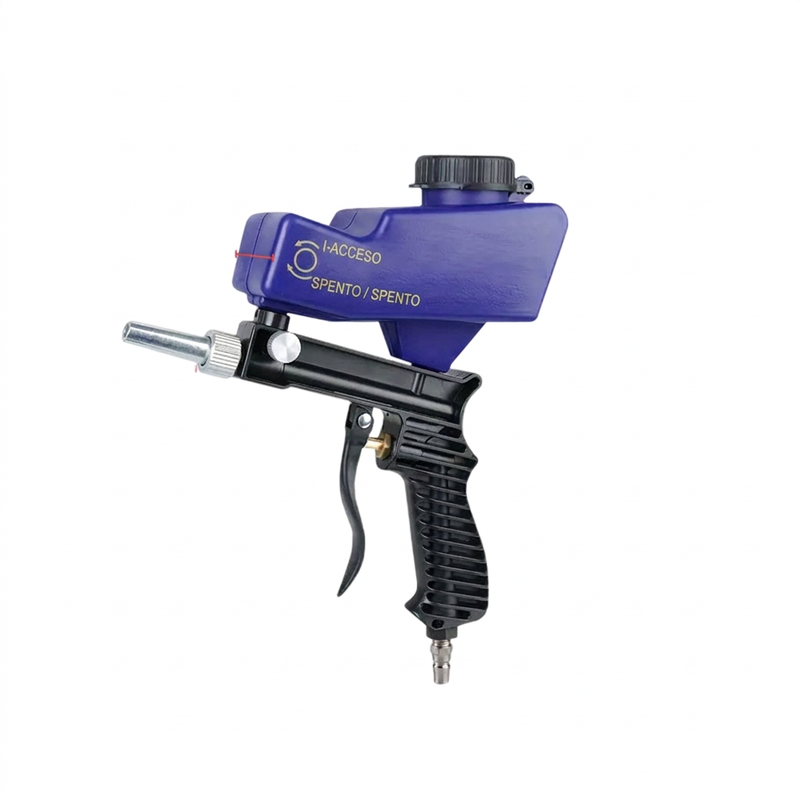 Pistola sabbiatrice pneumatica portatile