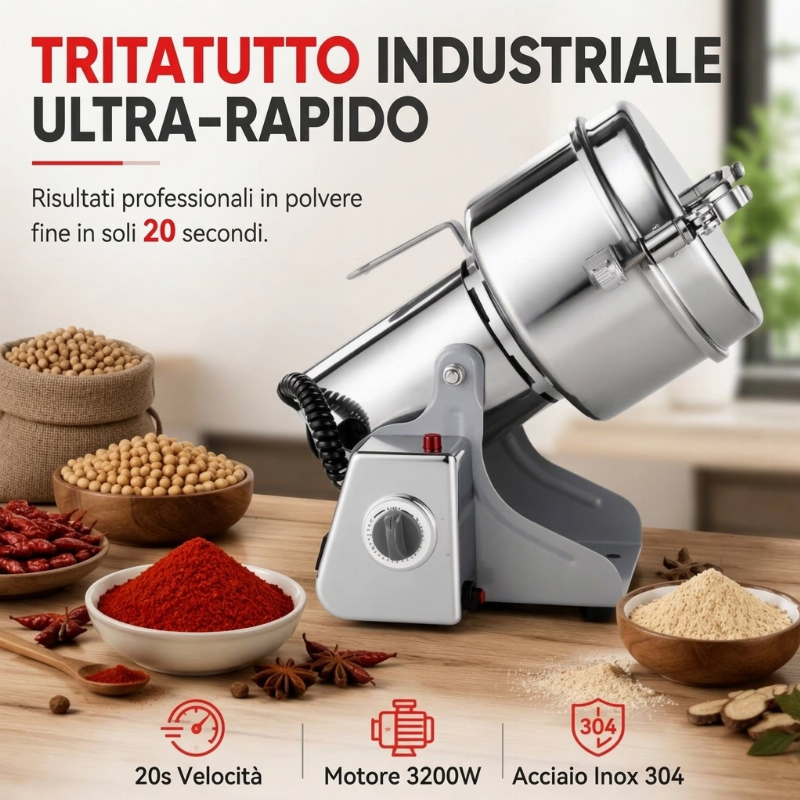 Macinacaffè elettrico ultra-fine ad alta velocità