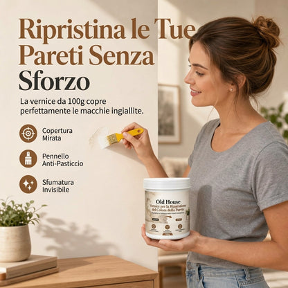 Vernice per ritocchi di riparazione e ristrutturazione pareti