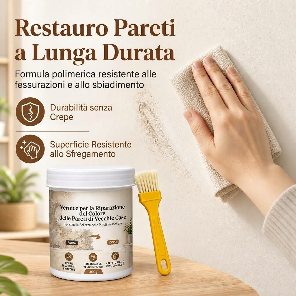 Vernice per ritocchi di riparazione e ristrutturazione pareti