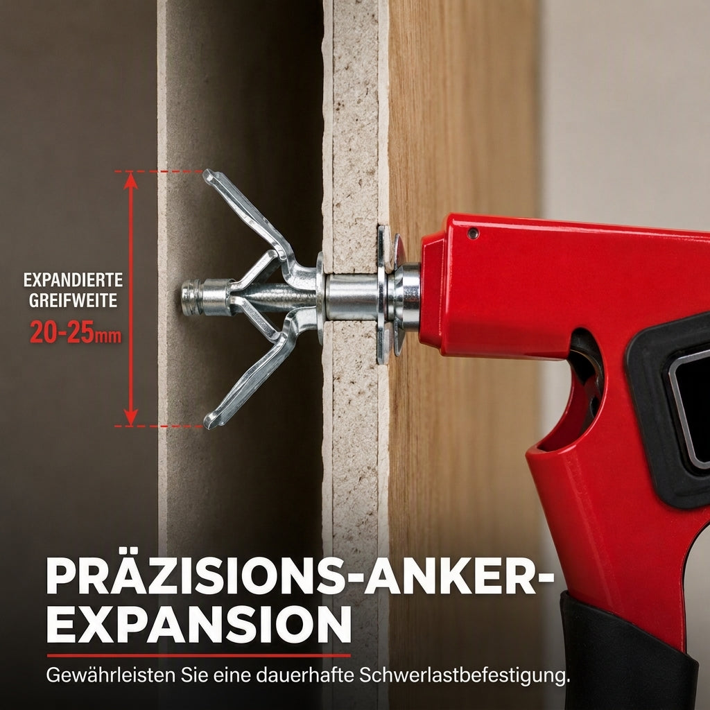 🔧Pistola per inserti rivettati per tasselli per pareti cave M3-M8 – Acciaio al carbonio forgiato, fissaggi robusti resi semplici 🏠