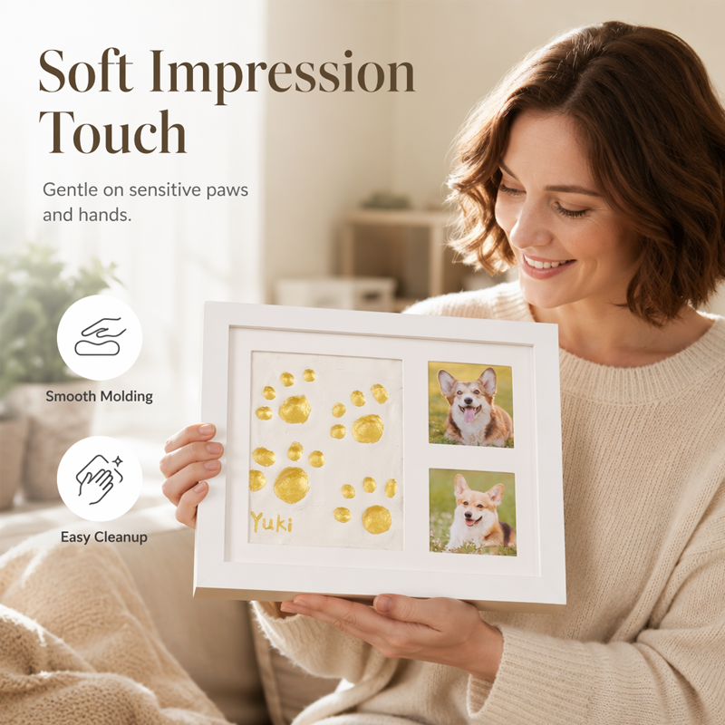 👶 OFFERTA LIMITATA 50% DI SCONTO! 🖼️ Kit Fai da Te Impronte Mani e Piedi del Bambino – Argilla Sicura, Cornice Ricordo, Lavoro Creativo Semplice ✨