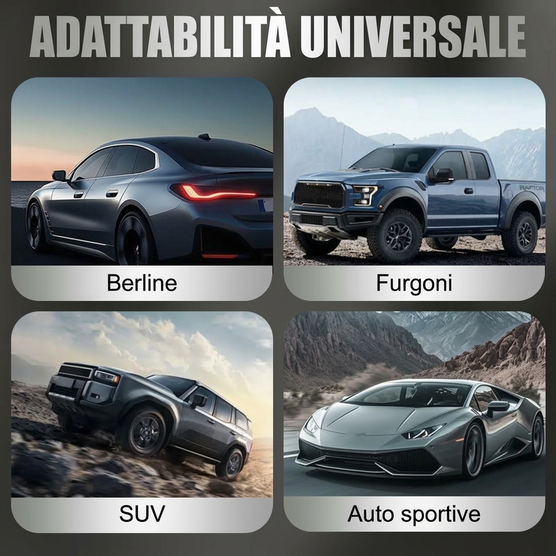 Luce di avvertimento antifurto per auto ad energia solare