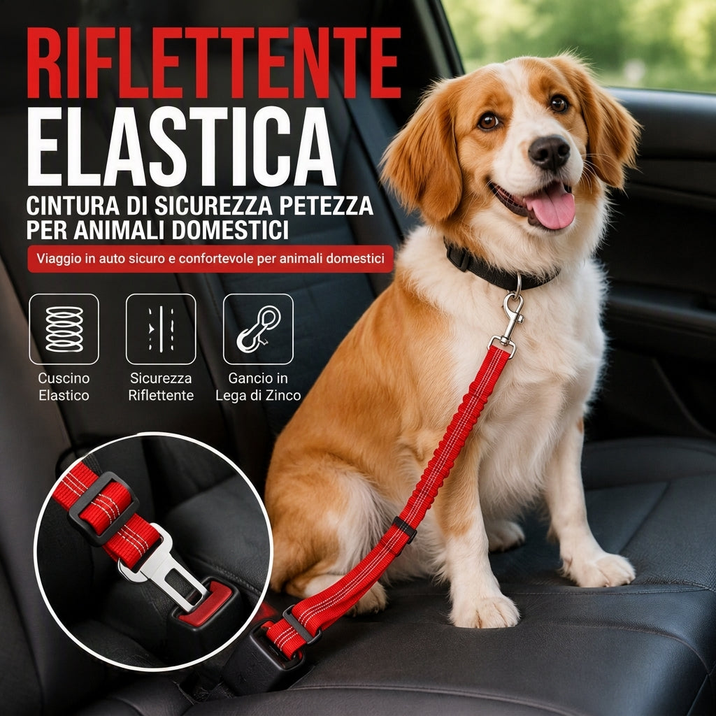Cintura di sicurezza riflettente per animali domestici