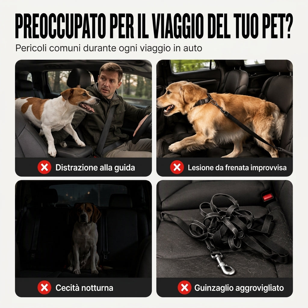Cintura di sicurezza riflettente per animali domestici