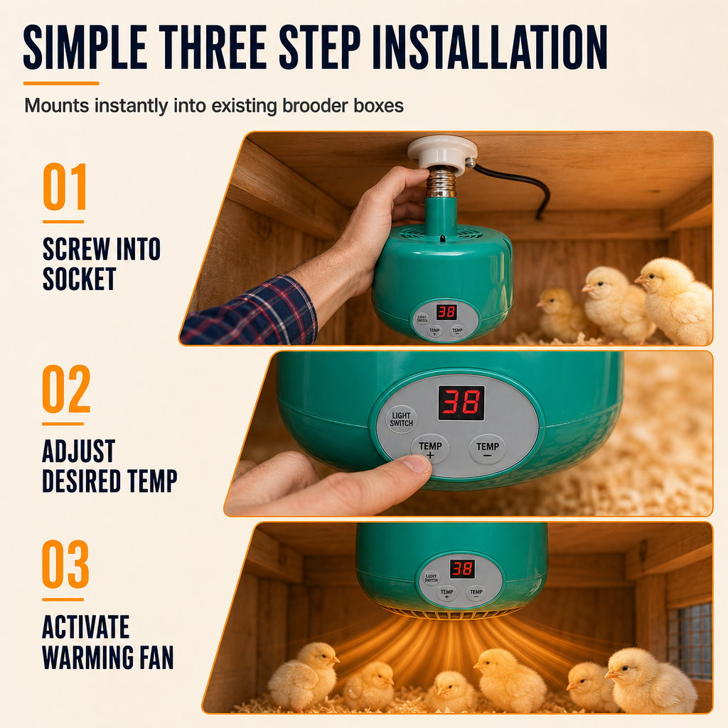 🐣 Riscaldatore per incubatoio con controllo intelligente della temperatura 🔥