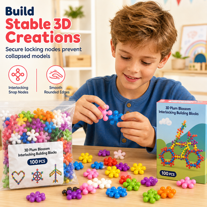 ❄️ OFFERTA A TEMPO LIMITATO 50% DI SCONTO! 🧩 Blocchi Costruttivi 3D a Forma di Fiocco di Neve per Bambini – Struttura Stabile, Senza Sbavature, Colorati ✨