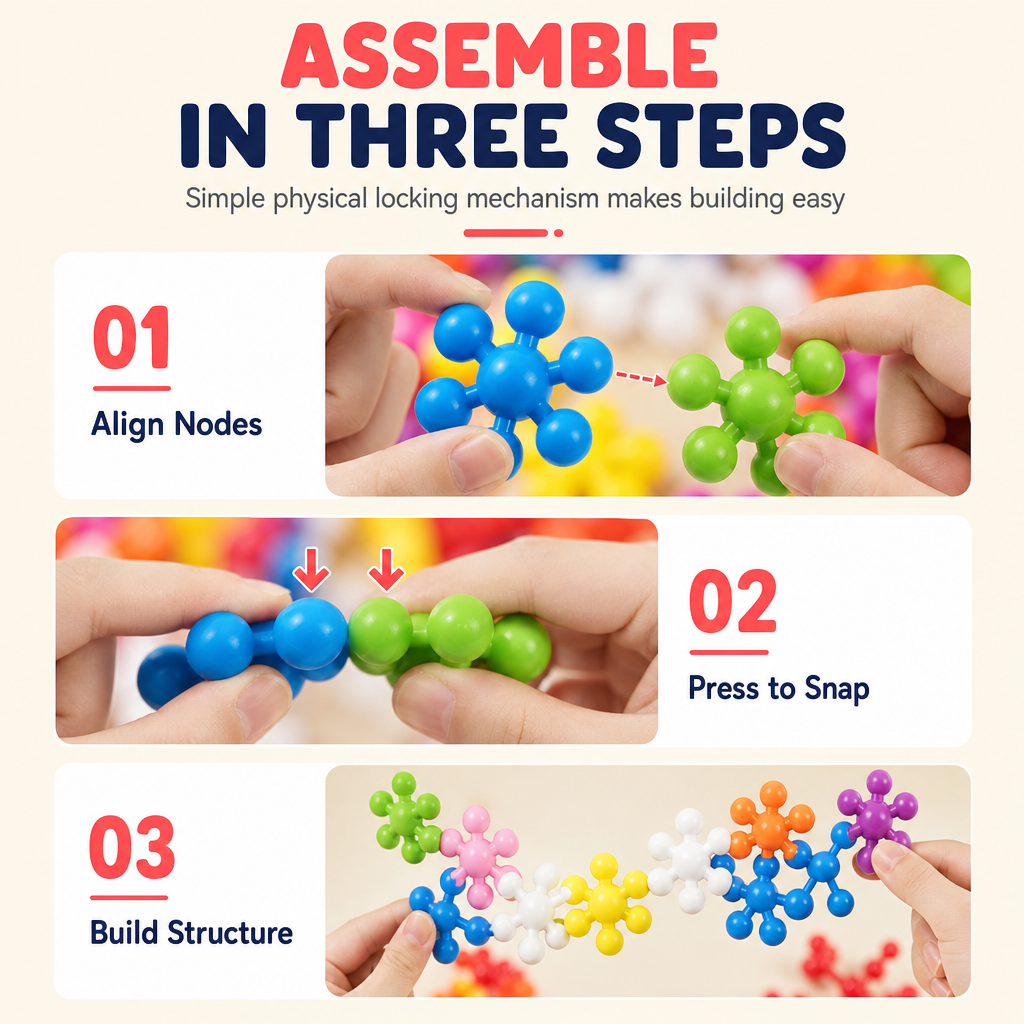 ❄️ OFFERTA A TEMPO LIMITATO 50% DI SCONTO! 🧩 Blocchi Costruttivi 3D a Forma di Fiocco di Neve per Bambini – Struttura Stabile, Senza Sbavature, Colorati ✨