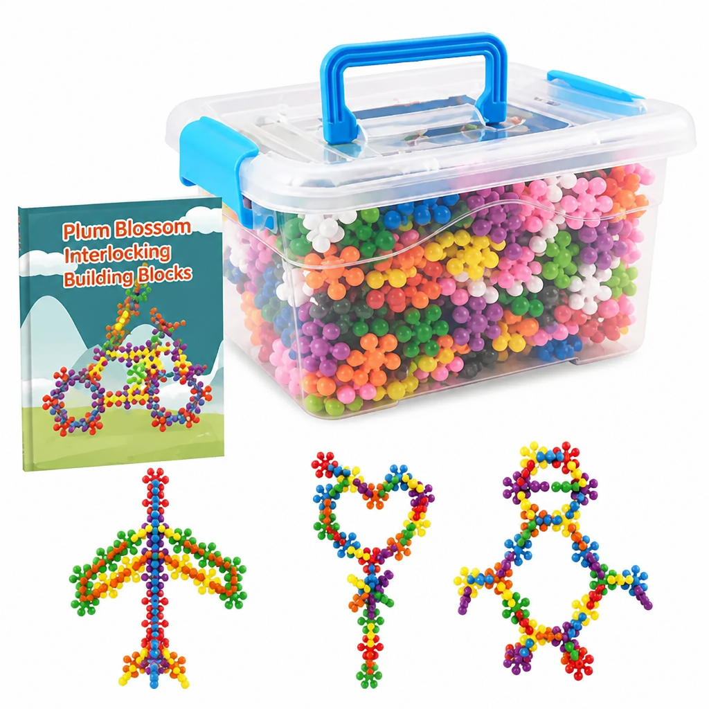 ❄️ OFFERTA A TEMPO LIMITATO 50% DI SCONTO! 🧩 Blocchi Costruttivi 3D a Forma di Fiocco di Neve per Bambini – Struttura Stabile, Senza Sbavature, Colorati ✨