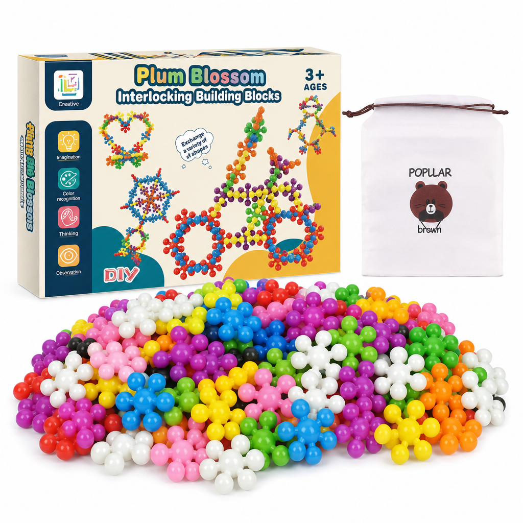 ❄️ OFFERTA A TEMPO LIMITATO 50% DI SCONTO! 🧩 Blocchi Costruttivi 3D a Forma di Fiocco di Neve per Bambini – Struttura Stabile, Senza Sbavature, Colorati ✨