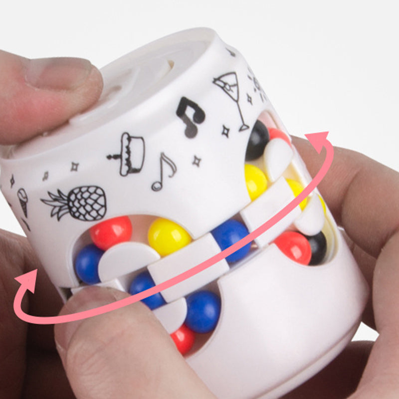 Giocattolo Fidget Spinner Educativo 2-in-1 in barattolo