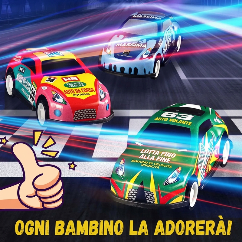 Regalo di Natale - Kit di Macchinine Giocattolo per Acrobazie