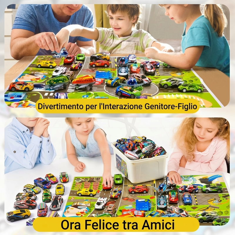 Regalo di Natale - Kit di Macchinine Giocattolo per Acrobazie