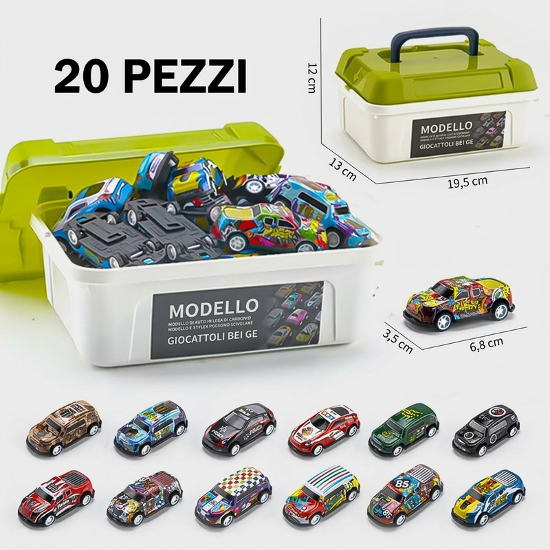 Regalo di Natale - Kit di Macchinine Giocattolo per Acrobazie