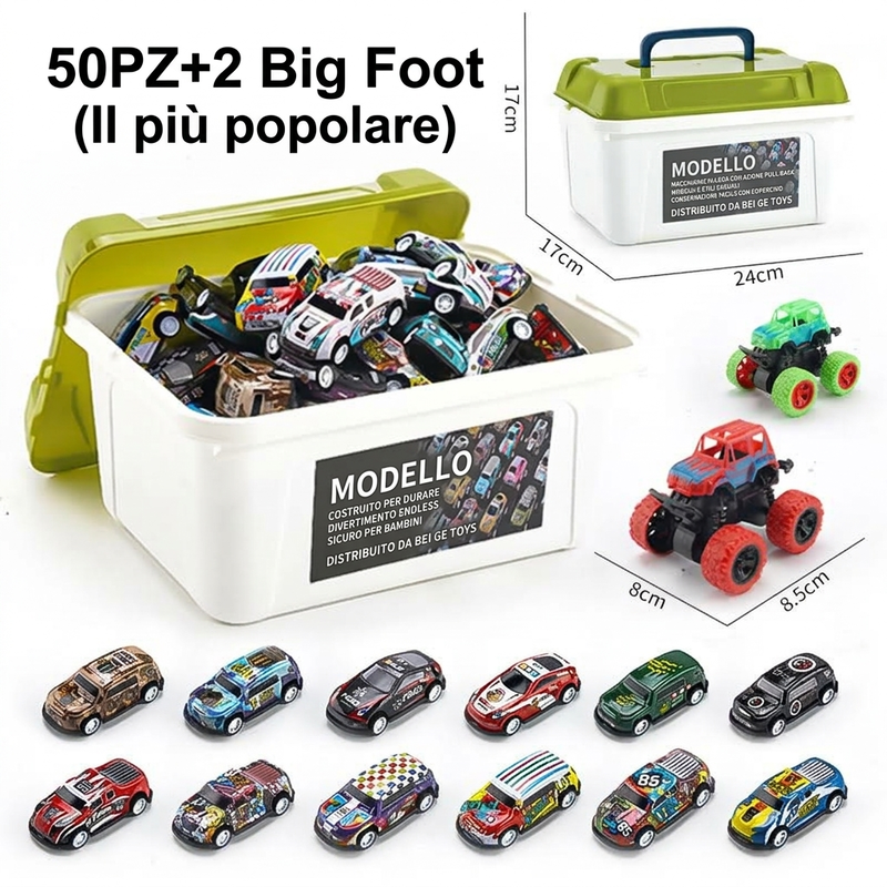 Regalo di Natale - Kit di Macchinine Giocattolo per Acrobazie