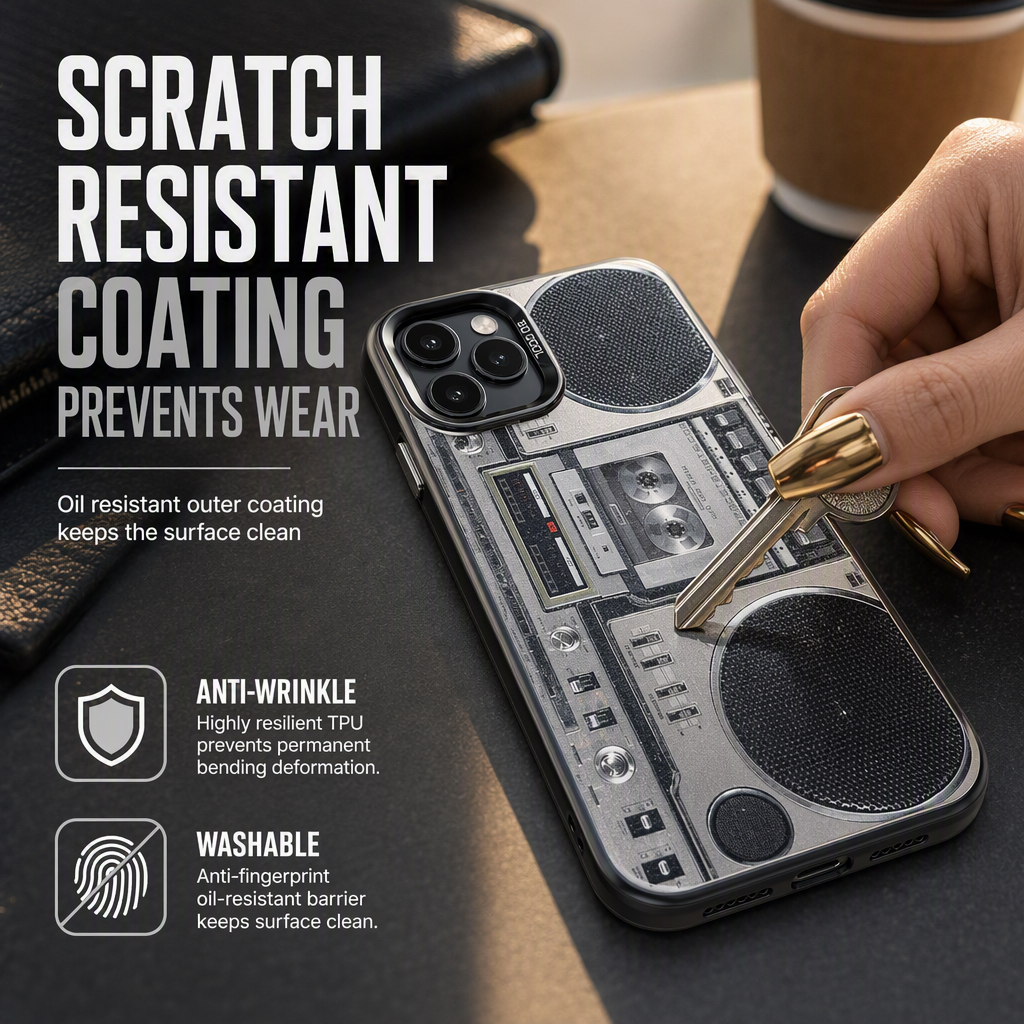 🎶 LIMITED-TIME 50% OFF! 📀 Vinyl Record Pattern Phone Case – Retro Style, Soft TPU, Anti-scratch ✨