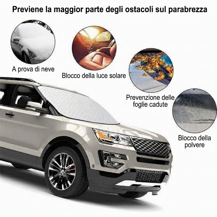 Protezione parabrezza da sole e neve – Universale, qualità premium ✨🚗☀️❄️
