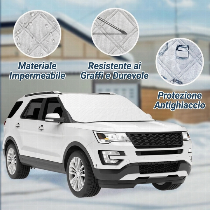 Protezione parabrezza da sole e neve – Universale, qualità premium ✨🚗☀️❄️