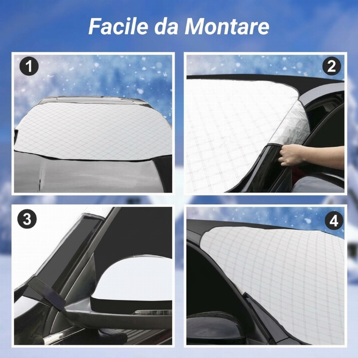 Protezione parabrezza da sole e neve – Universale, qualità premium ✨🚗☀️❄️