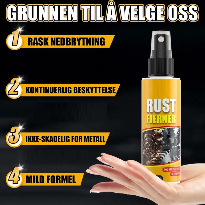 🛠️ 50% DI SCONTO ORA! ⚡ Spray antiruggine delicato multifunzionale – 120 ml – per la ruggine superficiale leggera su oggetti metallici in casa, officina e garage ✨